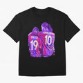 ronaldinho and messi - goat Oversized T-Shirt Represent Football Lovers during the FIFA World Cup 2026 Journey through Messi and Cristiano Ronaldo Highlights, France and Portugal Pride, Football Festival Excitement, Trophy Ambitions, Country