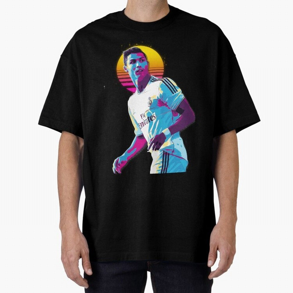 Christiano Ronaldo retro 2 Oversized T-Shirt Bring Home the FIFA World Cup 2026 Journey through Mbappe and Neymar Highlights, Argentina, France and Brazil Pride, Stadium Chants, National Pride, Trophy Dreams and Unforgettable Football Memories;