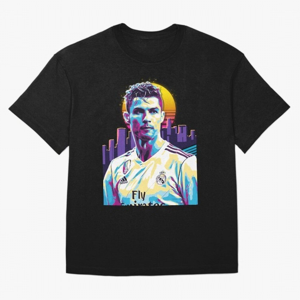Christiano Ronaldo retro Oversized T-Shirt Upgrade FIFA World Cup 2026 Spirit, Made for Netherlands, CR7, Soccer Culture, Superstar Moments, National Team Dreams and Competitive Fire; Great for Supporters Who Love Legendary Players, National Teams,