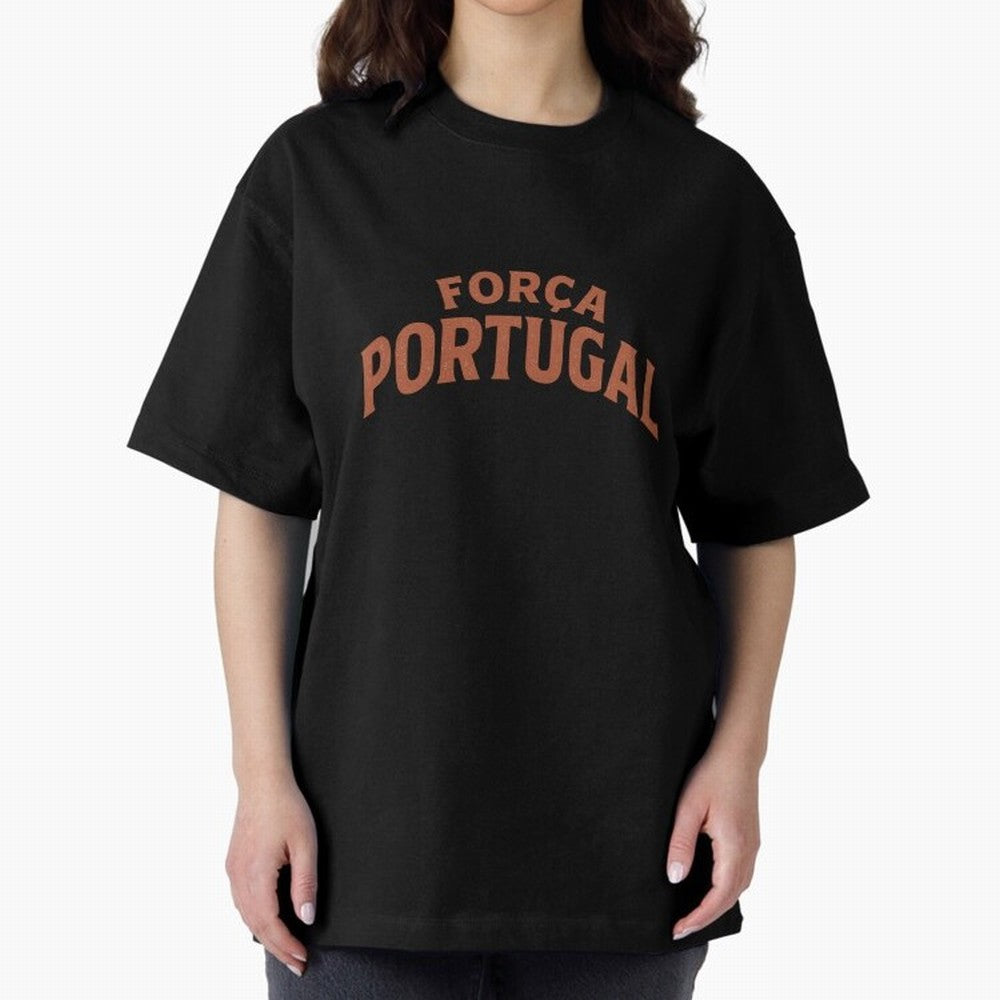 Vintage For?a Portugal Emblem ¨C Portuguese Football Fan Design Oversized T-Shirt Represent the Passion of FIFA World Cup 2026 Group Stage for Fans of Messi and Cristiano Ronaldo and Argentina and Brazil, Bringing Worldwide Fan Energy, Dramatic