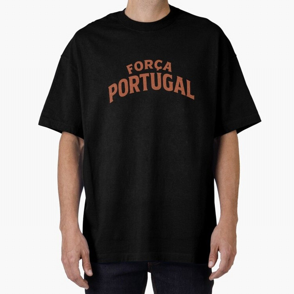 Vintage For?a Portugal Emblem ¨C Portuguese Football Fan Design Oversized T-Shirt Represent the Passion of FIFA World Cup 2026 Group Stage for Fans of Messi and Cristiano Ronaldo and Argentina and Brazil, Bringing Worldwide Fan Energy, Dramatic