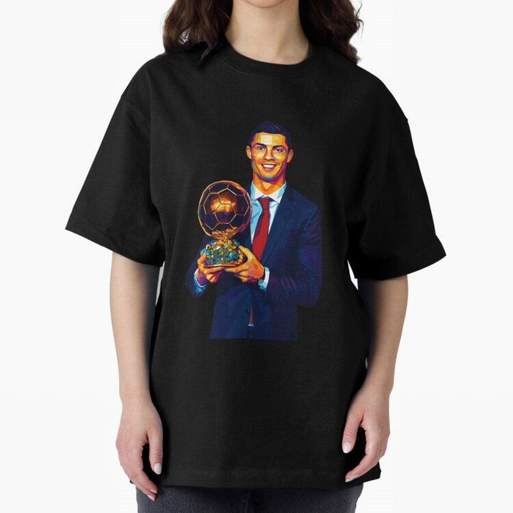 Cristiano Ronaldo Wpap Art Oversized T-Shirt Capture FIFA World Cup 2026 Group Stage Spirit, Built around England, Mbappe, Classic Soccer Heritage, Championship Pressure, Fan Loyalty and International Pride; Made for Die Hard Supporters, Soccer