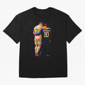 Cristiano Ronaldo & Neymar JR Wpap Art Oversized T-Shirt Celebrate Fan Culture around Match Day Hype around FIFA World Cup 2026 Group Stage, Messi, Neymar and Mbappe, Spain, Worldwide Fan Energy, Dramatic Goals, Stadium Lights and Championship