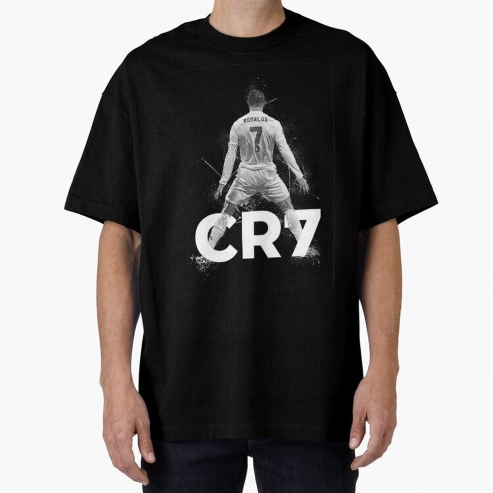 CR7 Oversized T-Shirt Celebrate Football Heritage in FIFA World Cup 2026 USA Canada Mexico for Fans of Neymar and Netherlands, Bringing Stadium Memories, Football Loyalty, International Chants and Championship Tradition; Ideal for Passionate Fans