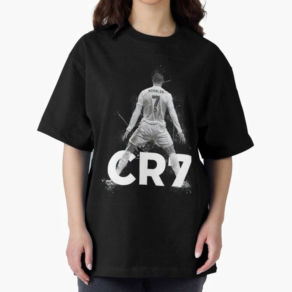 CR7 Oversized T-Shirt Celebrate Football Heritage in FIFA World Cup 2026 USA Canada Mexico for Fans of Neymar and Netherlands, Bringing Stadium Memories, Football Loyalty, International Chants and Championship Tradition; Ideal for Passionate Fans