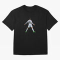DESIGN CRISTIANO RONALDO CR7 STICKER Oversized T-Shirt Carry National Pride through FIFA World Cup 2026 Group Stage Connected to CR7, Argentina Energy, Retro Football Energy, Iconic Rivalries, Trophy Chase Drama and Stadium Atmosphere; Perfect for