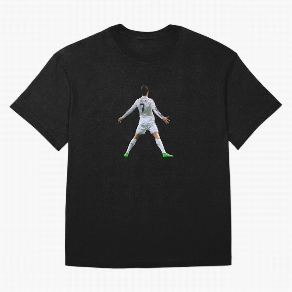 DESIGN CRISTIANO RONALDO CR7 STICKER Oversized T-Shirt Carry National Pride through FIFA World Cup 2026 Group Stage Connected to CR7, Argentina Energy, Retro Football Energy, Iconic Rivalries, Trophy Chase Drama and Stadium Atmosphere; Perfect for