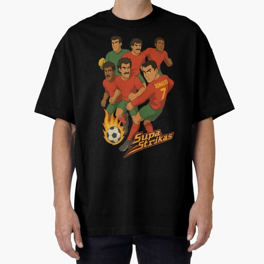 Supastrikas Portugal Team Version Oversized T-Shirt Carry FIFA World Cup 2026 Group Stage for Fans of Messi, Neymar and Mbappe and Brazil, Portugal and Argentina, Bringing Fan Favorite Moments, National Team Passion, Big Match Drama and Soccer
