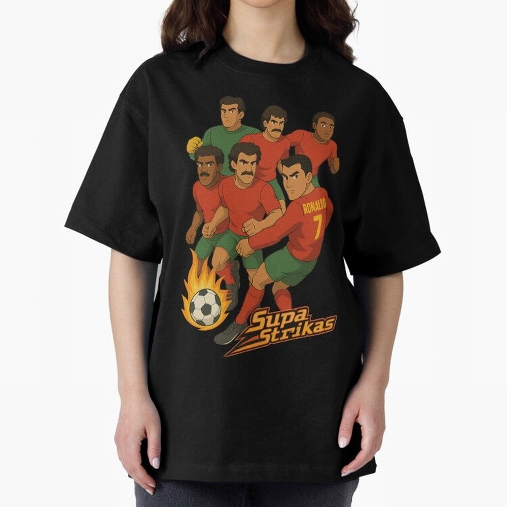 Supastrikas Portugal Team Version Oversized T-Shirt Carry FIFA World Cup 2026 Group Stage for Fans of Messi, Neymar and Mbappe and Brazil, Portugal and Argentina, Bringing Fan Favorite Moments, National Team Passion, Big Match Drama and Soccer