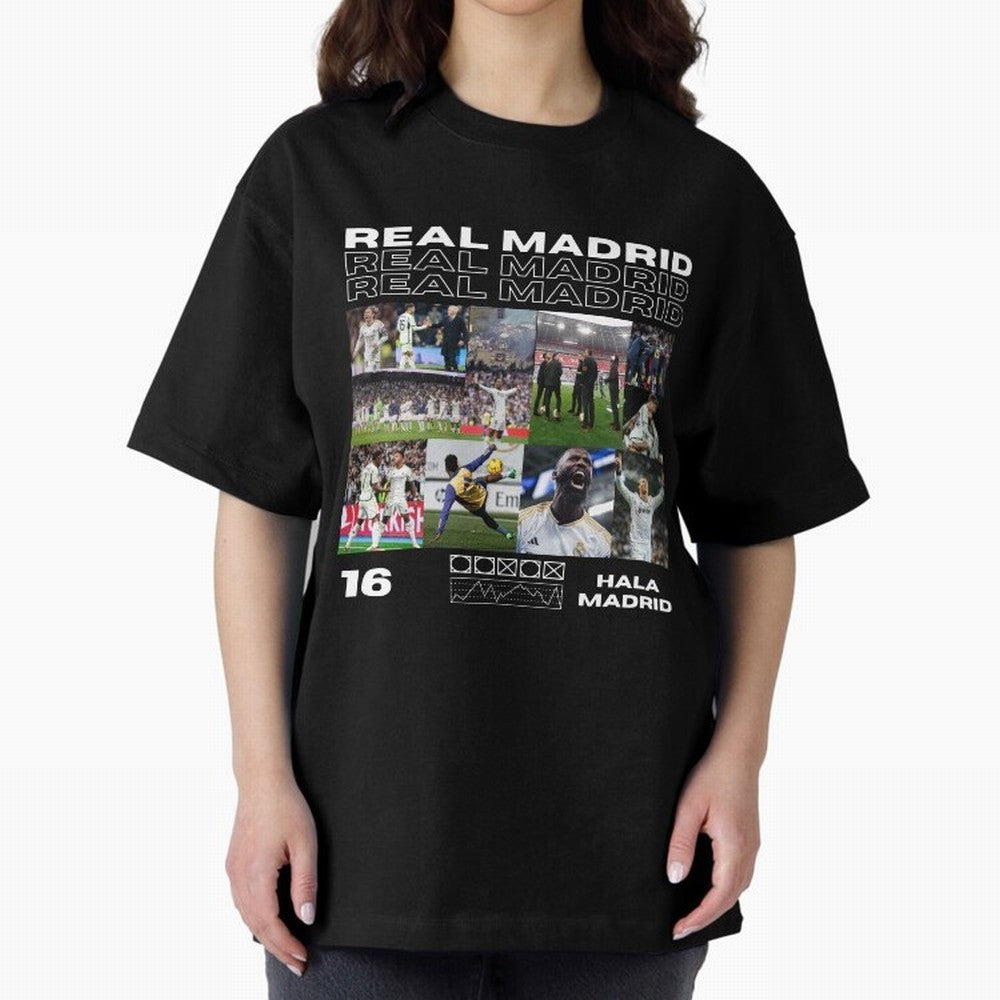 Real Madrid design Oversized T-Shirt Bring Champion Energy into FIFA World Cup 2026 Group Stage for Fans of Neymar, Haaland and Cristiano Ronaldo and France and Portugal, Bringing Football History, Final Match Energy, Crowd Noise and Once in a