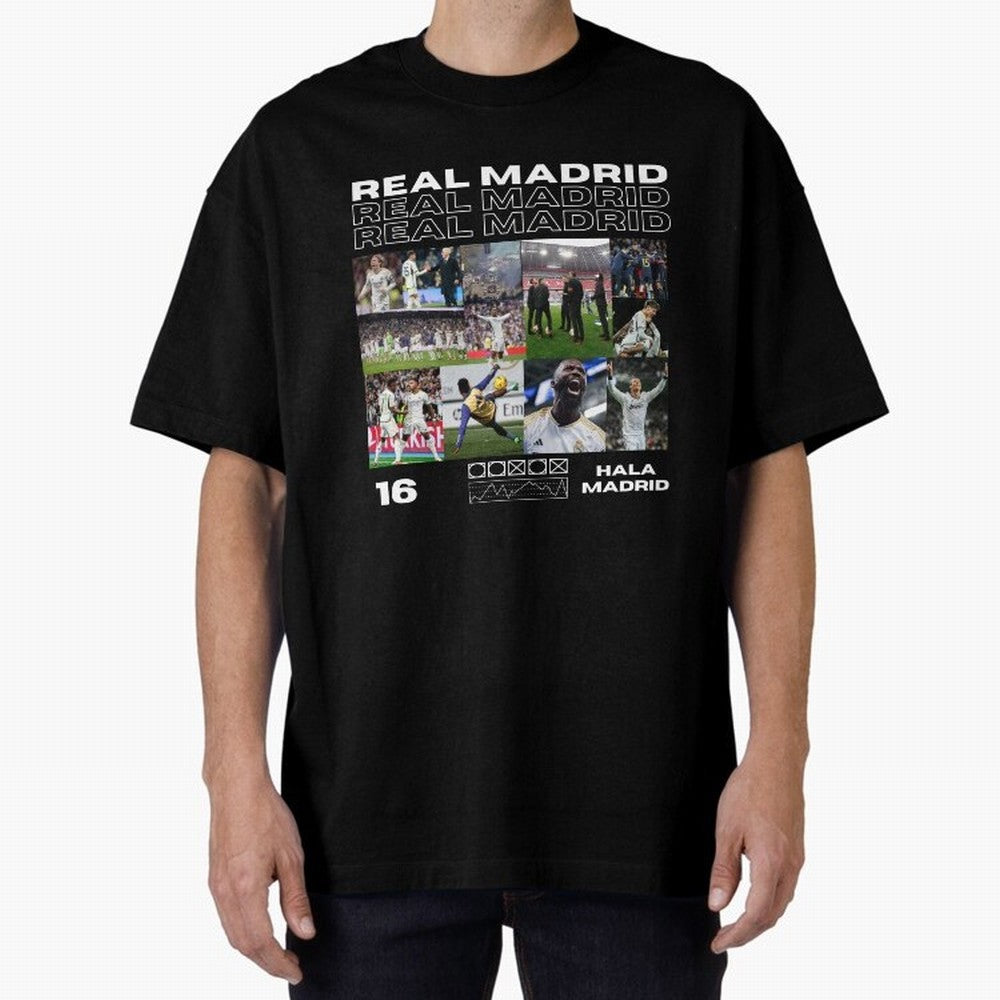 Real Madrid design Oversized T-Shirt Bring Champion Energy into FIFA World Cup 2026 Group Stage for Fans of Neymar, Haaland and Cristiano Ronaldo and France and Portugal, Bringing Football History, Final Match Energy, Crowd Noise and Once in a