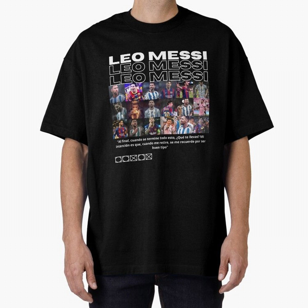 Leo Messi design Oversized T-Shirt Show Up for the Glory of Global Football Passion for FIFA World Cup 2026 Group Stage, with Messi and Cristiano Ronaldo, Portugal, Spain and Germany, Classic Soccer Heritage, Championship Pressure, Fan Loyalty and