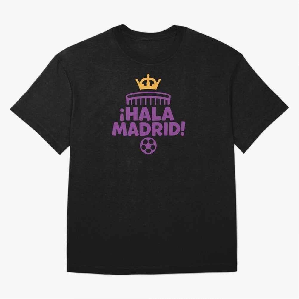 Hala Madrid Oversized T-Shirt Show Your Love for Global Football Passion for FIFA World Cup 2026, Celebrating Cristiano Ronaldo, Brazil, Portugal and Argentina, Supporter Pride, Iconic Celebrations, Legendary Names and Global Match Day Energy;