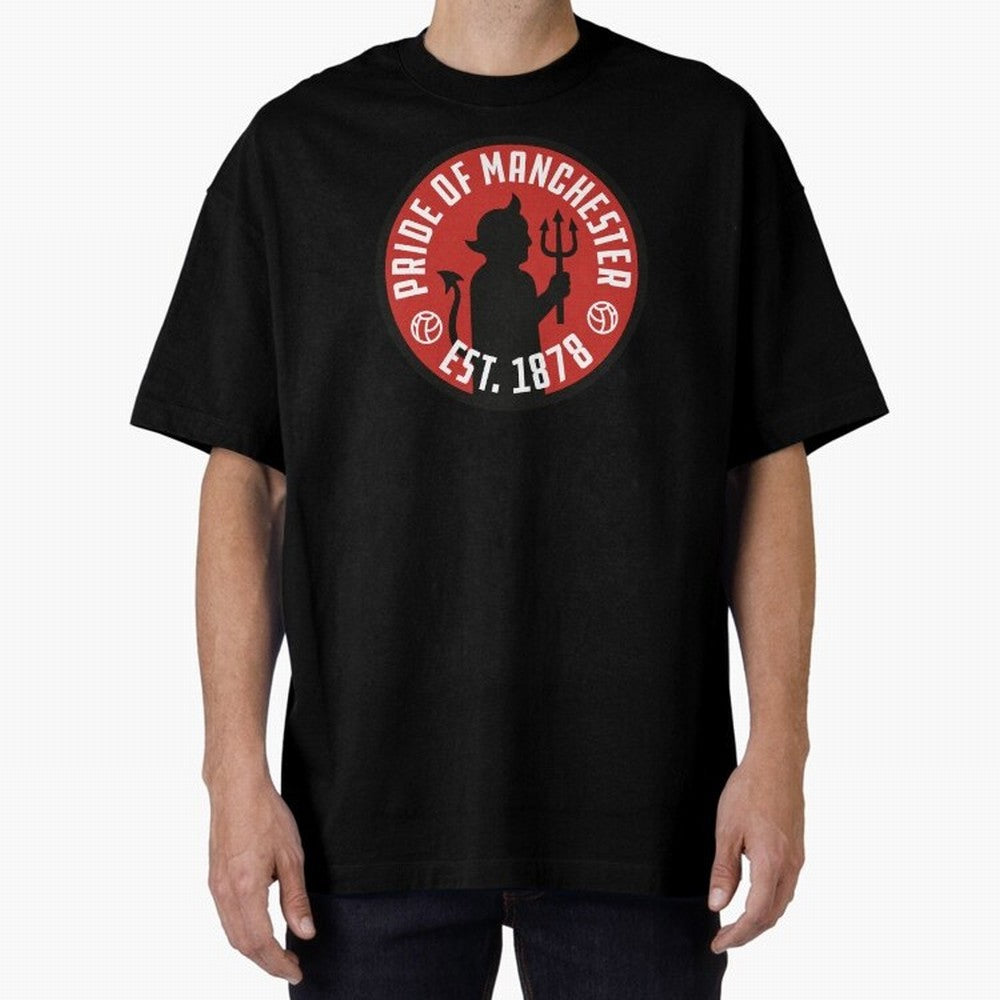 Pride of Manchester United Oversized T-Shirt Upgrade Global Football Passion for FIFA World Cup 2026 USA Canada Mexico, Highlighting Cristiano Ronaldo, Haaland and CR7, England, France and Netherlands, Supporter Pride, Iconic Celebrations,