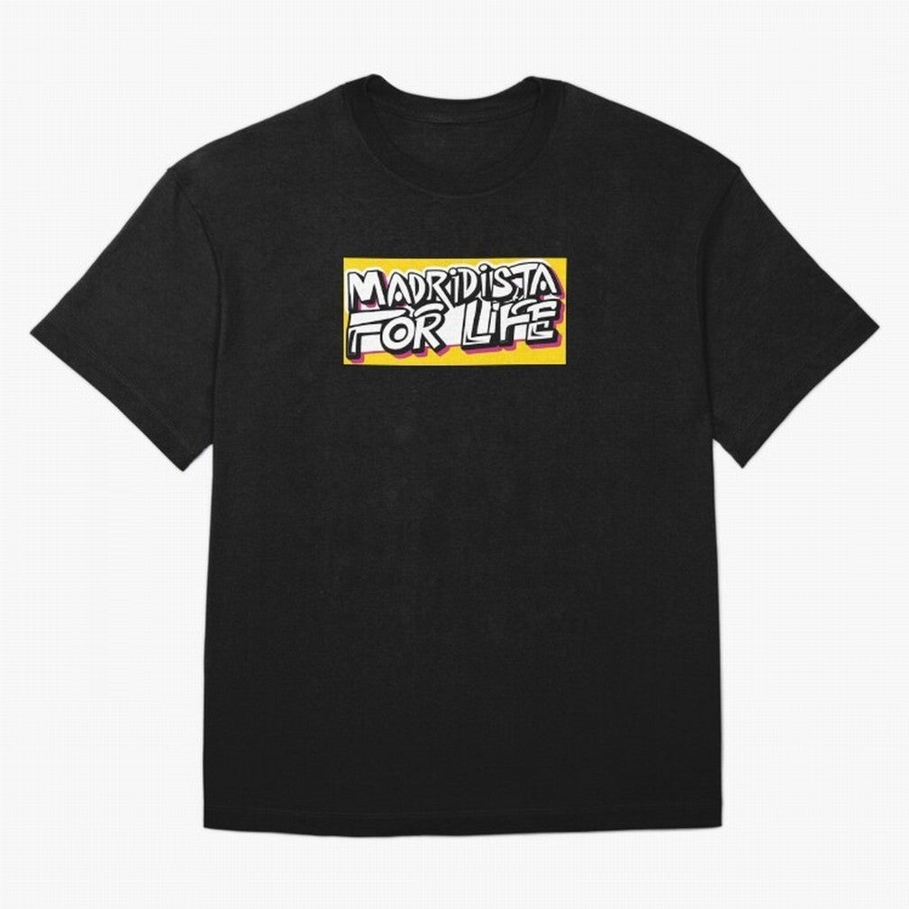 Madridista for Life Oversized T-Shirt Show Your Tournament Heart for Global Football Passion for FIFA World Cup 2026 USA Canada Mexico, Inspired by CR7 and Messi, England and Germany, Game Day Rituals, Football Legends, Country Pride and the Road