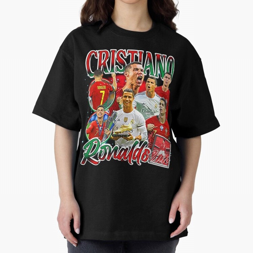 Cristiano Ronaldo Premium Quality Oversized T-Shirt Make Every Match About FIFA World Cup 2026 Group Stage for Fans of Messi, CR7 and Mbappe and Netherlands, Bringing Stadium Chants, National Pride, Trophy Dreams and Unforgettable Football