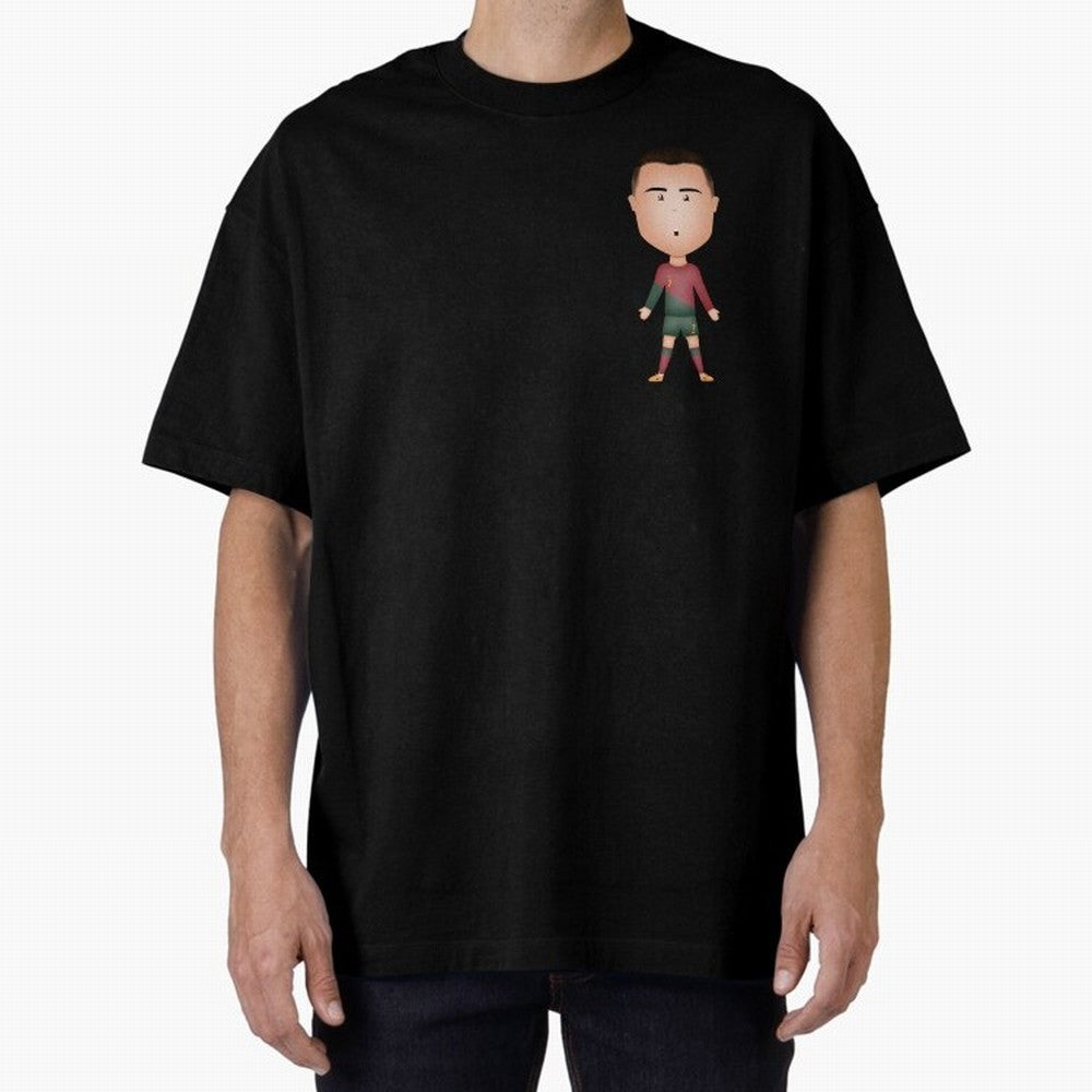 CR7 Oversized T-Shirt Remember Iconic Moments from Match Day Hype around FIFA World Cup 2026 USA Canada Mexico, CR7 and Messi, France and Portugal, Stadium Memories, Football Loyalty, International Chants and Championship Tradition; Perfect for