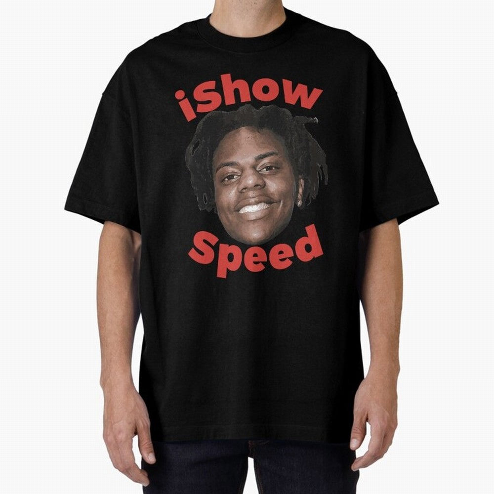 Ishowspeed Oversized T-Shirt Feel the Roar of Match Day Hype around FIFA World Cup 2026 Group Stage, Neymar, Haaland and Cristiano Ronaldo, Argentina and Brazil, Supporter Pride, Iconic Celebrations, Legendary Names and Global Match Day Energy;