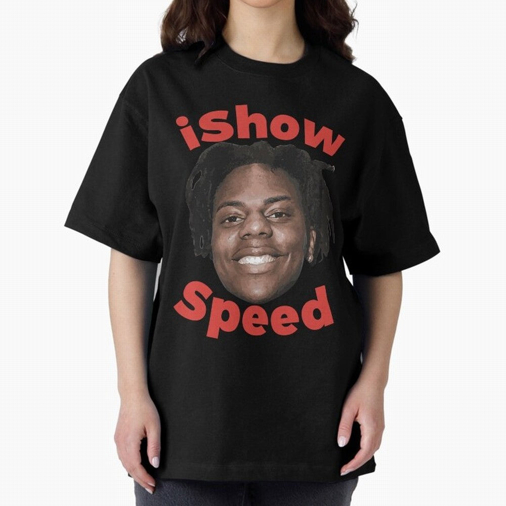 Ishowspeed Oversized T-Shirt Feel the Roar of Match Day Hype around FIFA World Cup 2026 Group Stage, Neymar, Haaland and Cristiano Ronaldo, Argentina and Brazil, Supporter Pride, Iconic Celebrations, Legendary Names and Global Match Day Energy;
