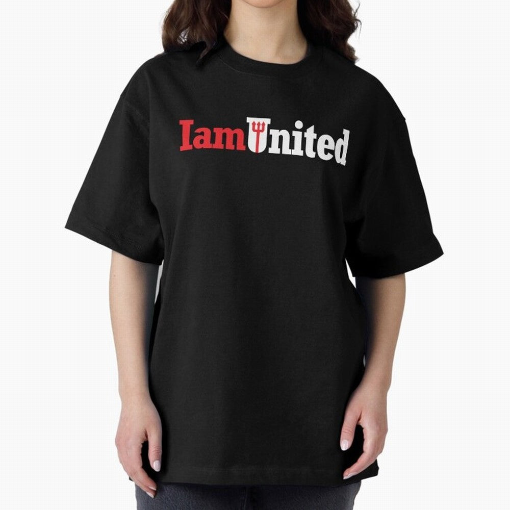 Manchester United I am United Oversized T-Shirt Back Your Heroes with Global Football Passion for FIFA World Cup 2026 USA Canada Mexico, Driven by Mbappe, England, France and Netherlands, Football Festival Excitement, Trophy Ambitions, Country