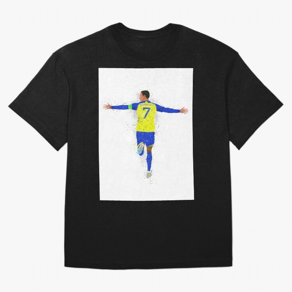 Cristiano Ronaldo Al Nassr Football Oversized T-Shirt Celebrate Fan Favorites in the FIFA World Cup 2026 Journey through Mbappe and Neymar Highlights, England and Germany Pride, Football Festival Excitement, Trophy Ambitions, Country Rivalries and