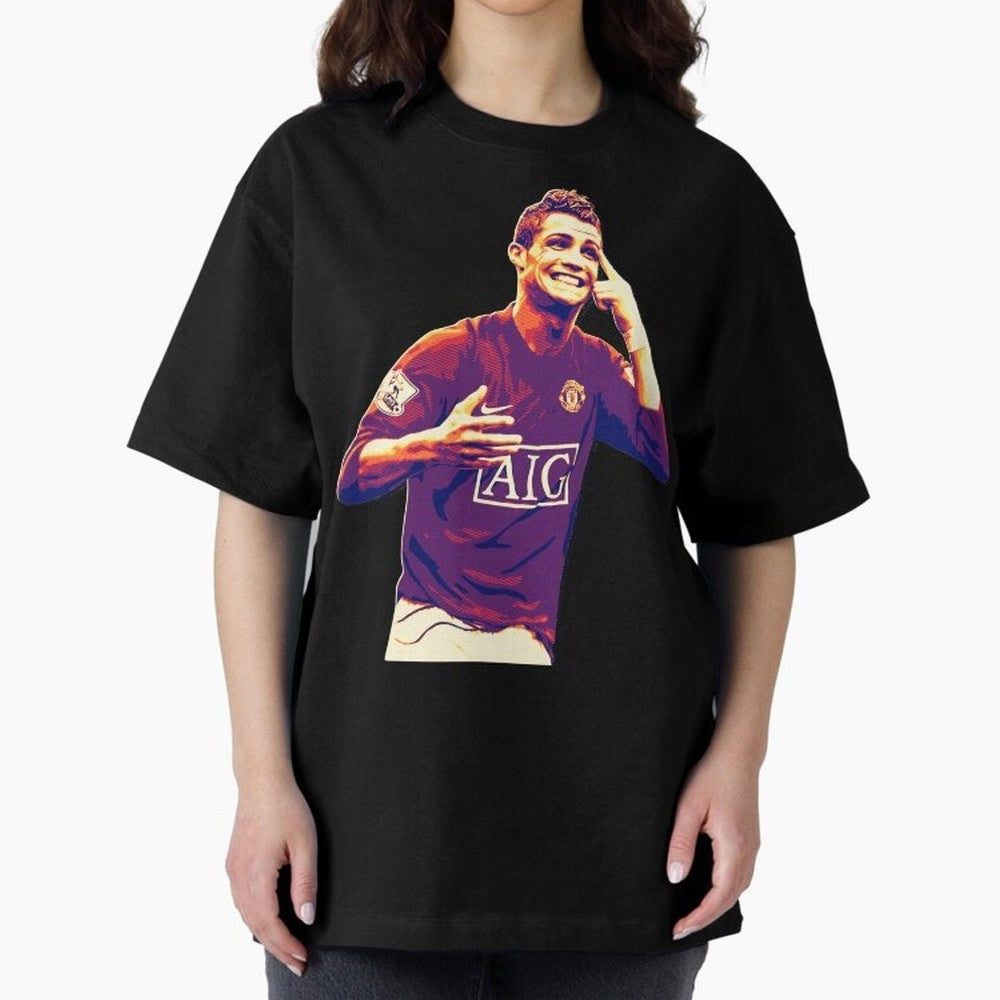 ronaldo Manchester United jarsey Oversized T-Shirt Bring International Match Energy to Match Day Hype around FIFA World Cup 2026 USA Canada Mexico, Mbappe, France and Portugal, Fan Favorite Moments, National Team Passion, Big Match Drama and Soccer