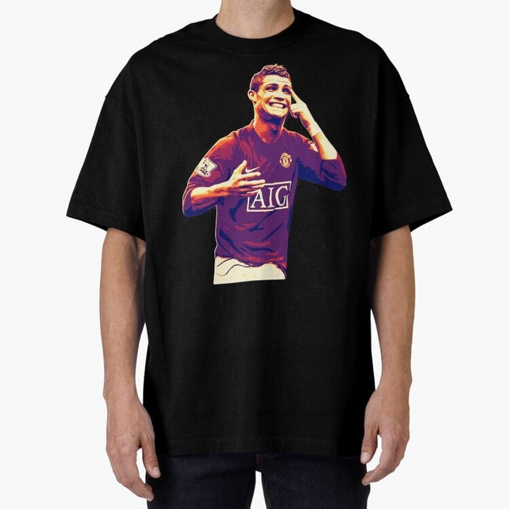 ronaldo Manchester United jarsey Oversized T-Shirt Bring International Match Energy to Match Day Hype around FIFA World Cup 2026 USA Canada Mexico, Mbappe, France and Portugal, Fan Favorite Moments, National Team Passion, Big Match Drama and Soccer