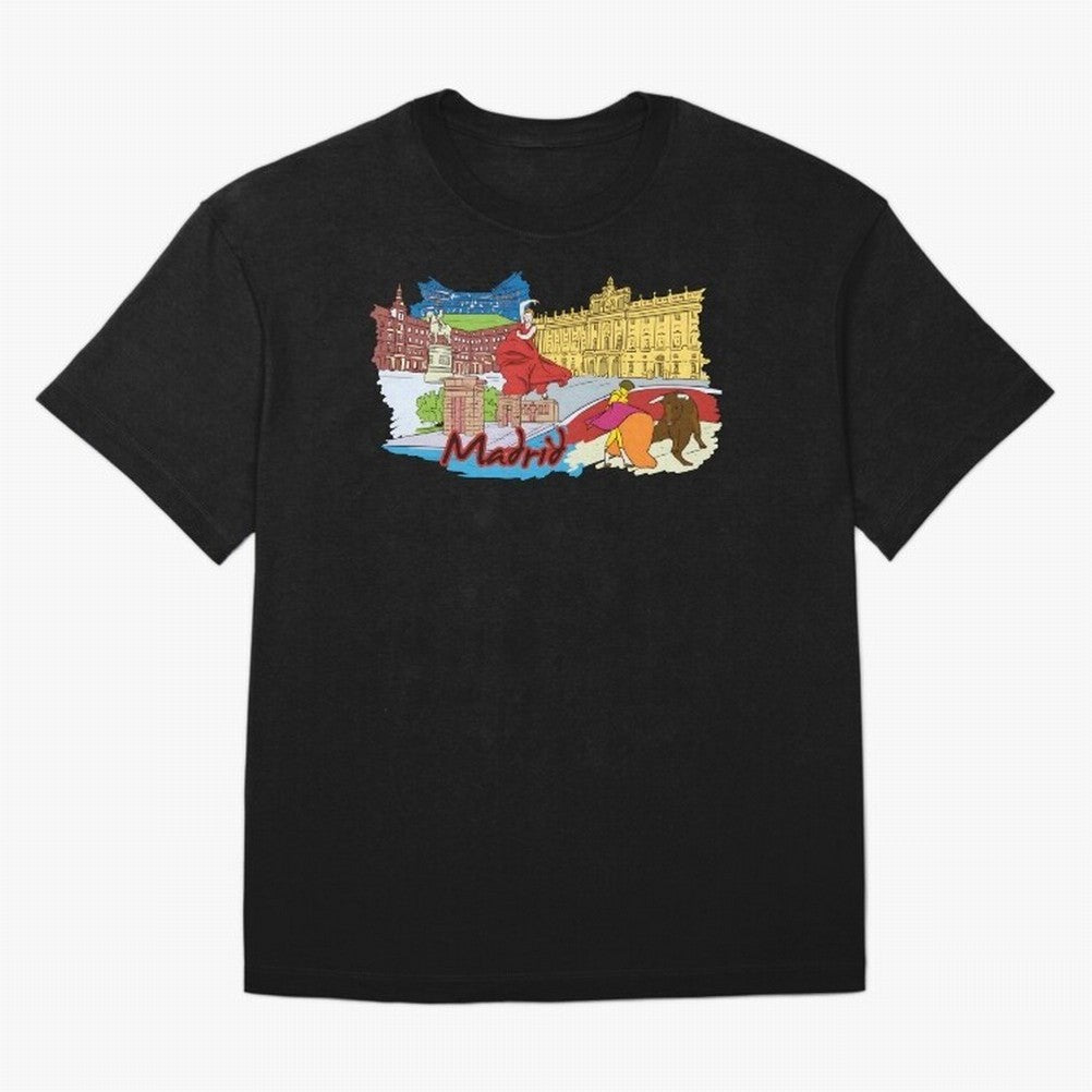 Madrid Oversized T-Shirt Carry the Colors and Pride of the FIFA World Cup 2026 USA Canada Mexico Journey through Cristiano Ronaldo Highlights, Argentina, France and Brazil Pride, Worldwide Fan Energy, Dramatic Goals, Stadium Lights and Championship
