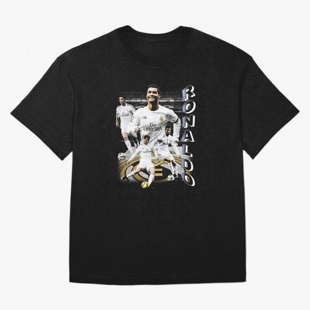 Cristiano Ronaldo Vintage Oversized T-Shirt Carry the Colors and Pride of Global Football Passion for FIFA World Cup 2026 Group Stage, Connected to CR7, Argentina, France and Brazil, Goal Celebration Energy, Supporter Heritage, Football Icons and