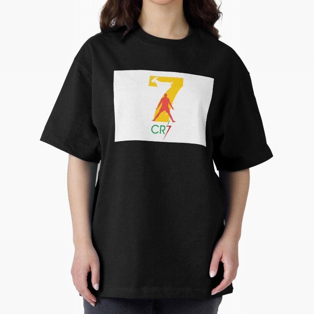 Ronaldo GOAT Oversized T-Shirt Elevate FIFA World Cup 2026 Group Stage for Fans of Neymar, Haaland and Cristiano Ronaldo and Germany, Bringing Match Day Excitement, Supporter Culture, Golden Goals and Global Football Passion; Great for Watch