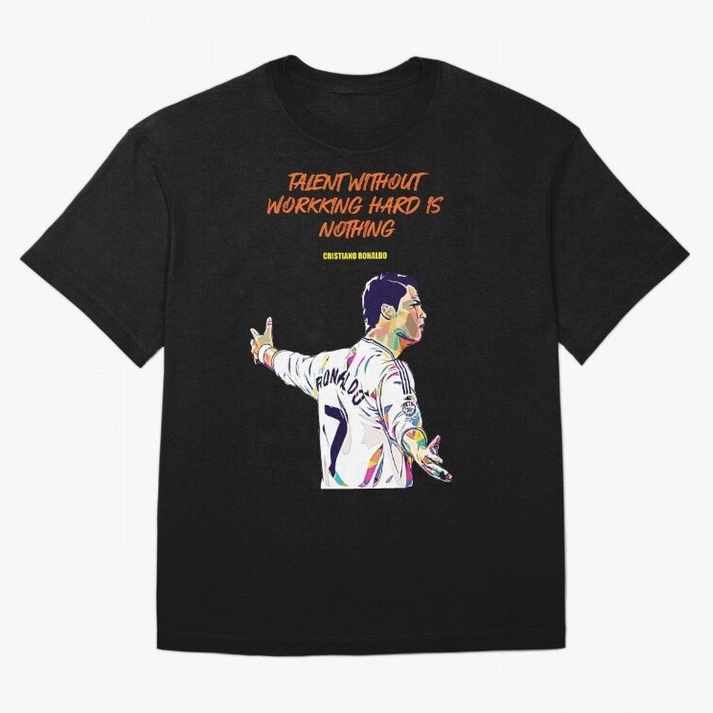 Cristiano Ronaldo Motivational Quote Oversized T-Shirt Bring Retro Soccer Energy to FIFA World Cup 2026 USA Canada Mexico Built around Cristiano Ronaldo, France and Portugal Energy, Fan Favorite Moments, National Team Passion, Big Match Drama and