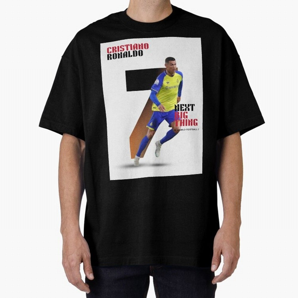 Cristiano Ronaldo (CR7) Oversized T-Shirt Follow Every Goal of FIFA World Cup 2026 USA Canada Mexico Built around Haaland, Brazil Energy, Match Day Excitement, Supporter Culture, Golden Goals and Global Football Passion; Ideal for Passionate Fans
