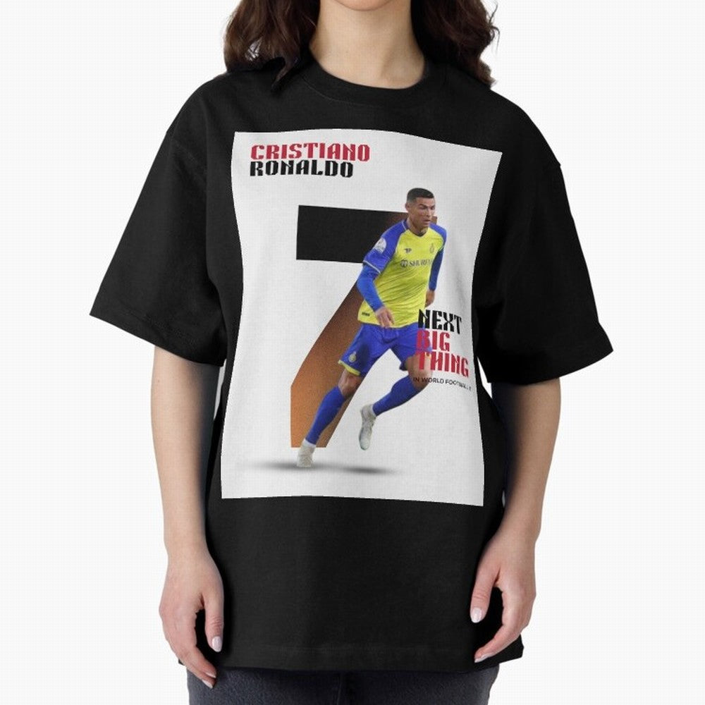 Cristiano Ronaldo (CR7) Oversized T-Shirt Follow Every Goal of FIFA World Cup 2026 USA Canada Mexico Built around Haaland, Brazil Energy, Match Day Excitement, Supporter Culture, Golden Goals and Global Football Passion; Ideal for Passionate Fans