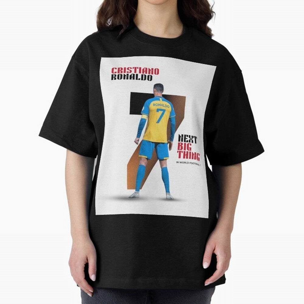 Cristiano Ronaldo Oversized T-Shirt Feel International Energy from Match Day Hype around FIFA World Cup 2026 USA Canada Mexico, Haaland, Germany, Goal Celebration Energy, Supporter Heritage, Football Icons and Worldwide Tournament Joy; Ideal for