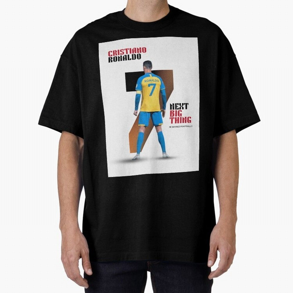 Cristiano Ronaldo Oversized T-Shirt Feel International Energy from Match Day Hype around FIFA World Cup 2026 USA Canada Mexico, Haaland, Germany, Goal Celebration Energy, Supporter Heritage, Football Icons and Worldwide Tournament Joy; Ideal for