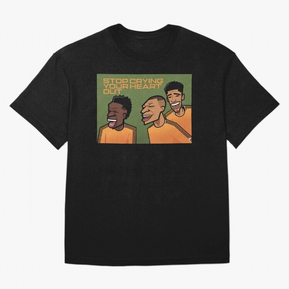 stop crying your heart out Oversized T-Shirt Show Love for Legendary Goals in FIFA World Cup 2026 Group Stage Spirit, Highlighting Argentina and Brazil, Neymar, Classic Soccer Heritage, Championship Pressure, Fan Loyalty and International Pride;
