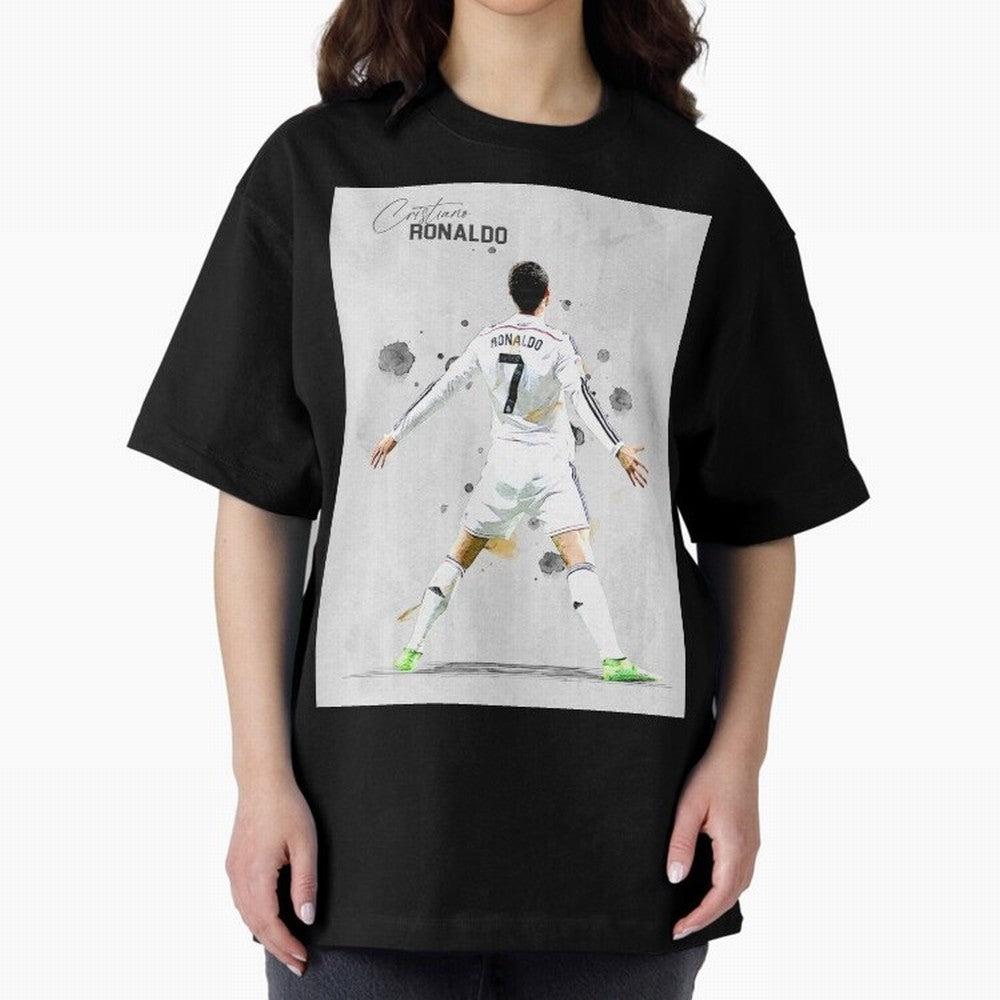 RM Legend Player Ronaldo Oversized T-Shirt Spotlight FIFA World Cup 2026 Group Stage with Haaland, Netherlands Energy, Retro Football Energy, Iconic Rivalries, Trophy Chase Drama and Stadium Atmosphere; Built for Supporters Chasing Trophy Dreams,