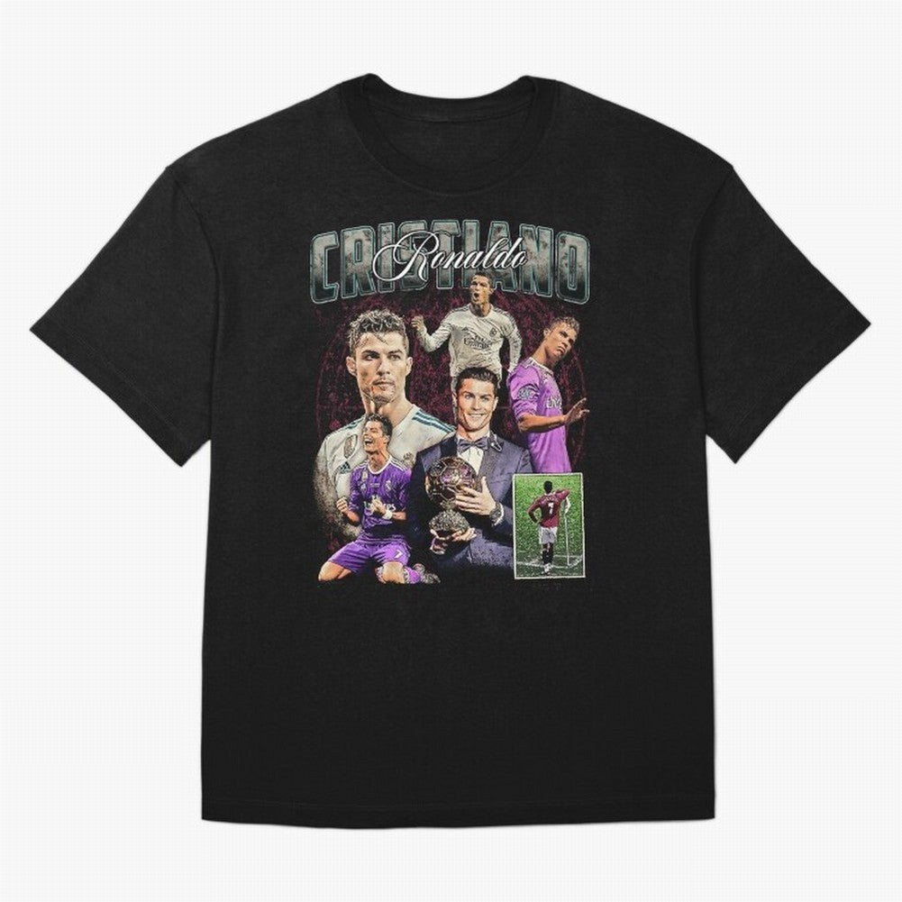 Cristiano Ronaldo Bootleg design Oversized T-Shirt Bring Champion Energy into FIFA World Cup 2026 USA Canada Mexico Spirit, Featuring Argentina, CR7, Football Festival Excitement, Trophy Ambitions, Country Rivalries and Star Player Buzz; Created