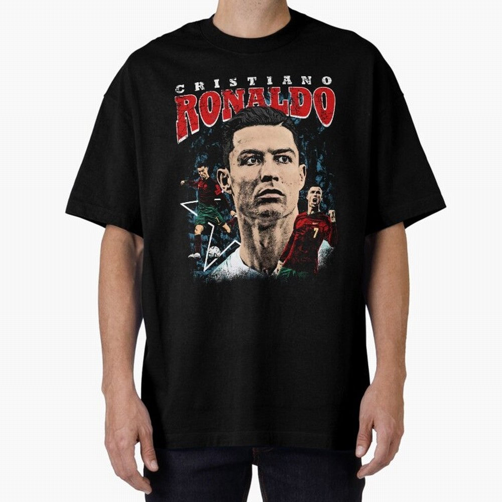 Cristiano Ronaldo CR7 Iconic T-Shirt Oversized T-Shirt Make Game Day About FIFA World Cup 2026 with Cristiano Ronaldo, Argentina, France and Brazil Energy, Supporter Pride, Iconic Celebrations, Legendary Names and Global Match Day Energy; Great for