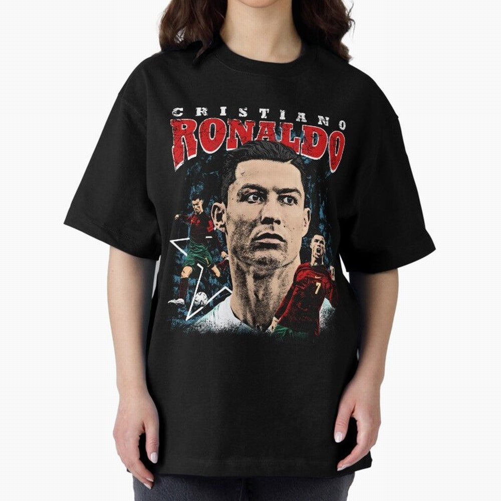 Cristiano Ronaldo CR7 Iconic T-Shirt Oversized T-Shirt Make Game Day About FIFA World Cup 2026 with Cristiano Ronaldo, Argentina, France and Brazil Energy, Supporter Pride, Iconic Celebrations, Legendary Names and Global Match Day Energy; Great for