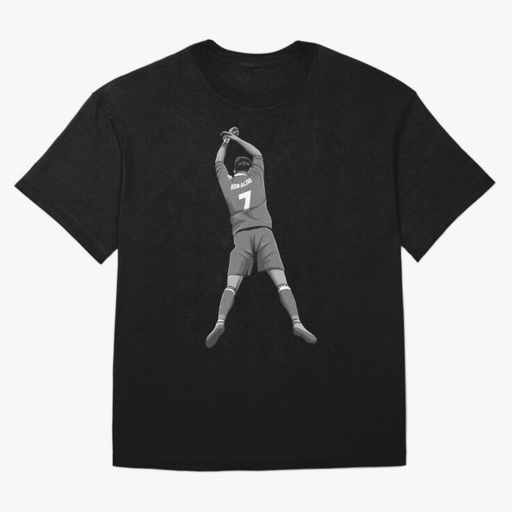 Cristiano Ronaldo Black and White Version Oversized T-Shirt Feel International Energy from FIFA World Cup 2026 USA Canada Mexico Centered on CR7, England and Germany Energy, Supporter Pride, Iconic Celebrations, Legendary Names and Global Match Day