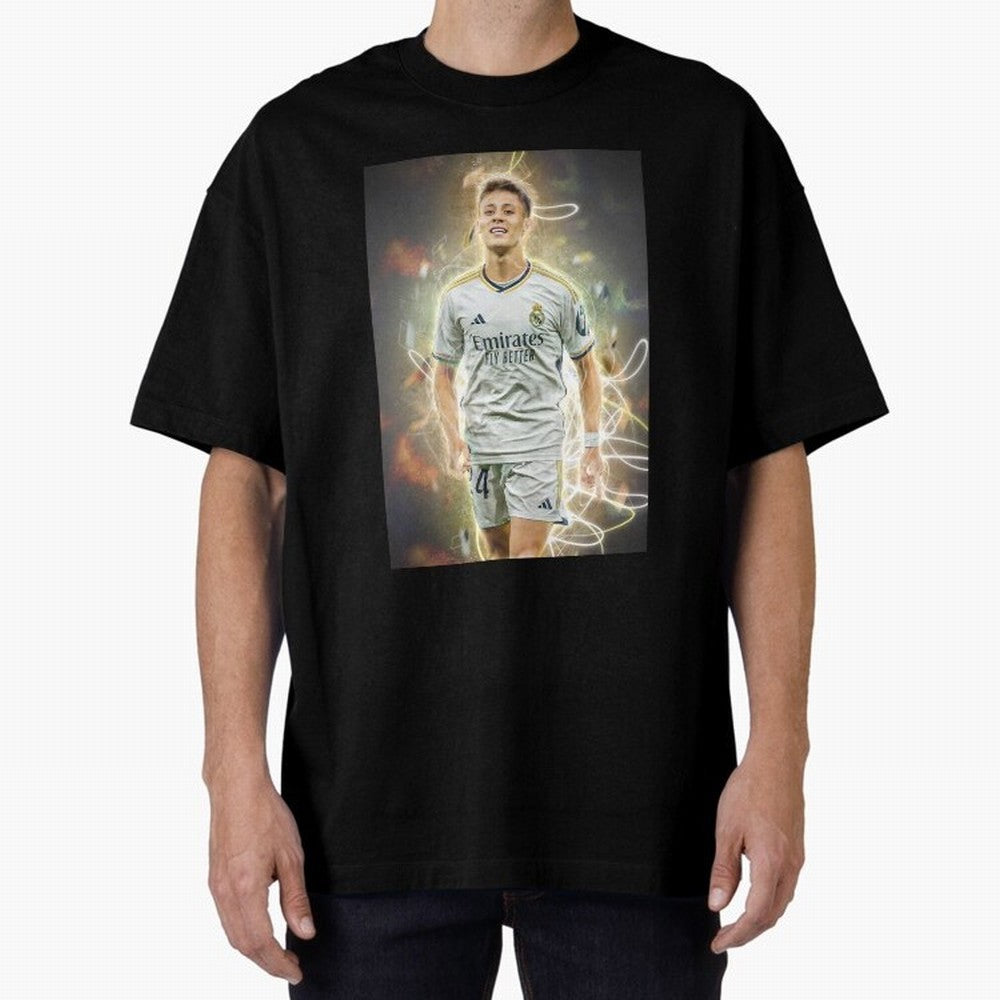 Arda Guler Oversized T-Shirt Make Your Look Match Match Day Hype around FIFA World Cup 2026 USA Canada Mexico, Neymar, England, Football Festival Excitement, Trophy Ambitions, Country Rivalries and Star Player Buzz; Made for Collectors Who Enjoy