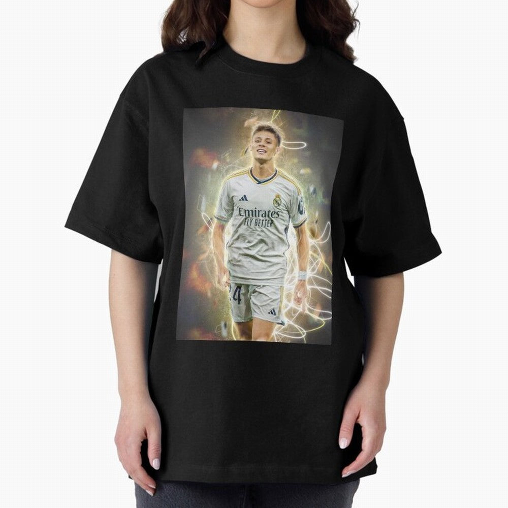 Arda Guler Oversized T-Shirt Make Your Look Match Match Day Hype around FIFA World Cup 2026 USA Canada Mexico, Neymar, England, Football Festival Excitement, Trophy Ambitions, Country Rivalries and Star Player Buzz; Made for Collectors Who Enjoy