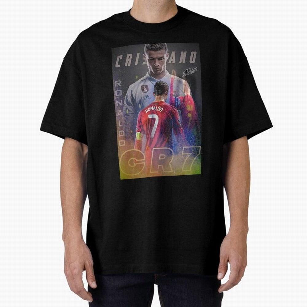 CR7 Oversized T-Shirt Keep the Match Day Mood of the FIFA World Cup 2026 Group Stage Journey through Messi, CR7 and Mbappe Highlights, England and Germany Pride, Football Passion, Legendary Performances, Festival Vibes and Supporter Community;