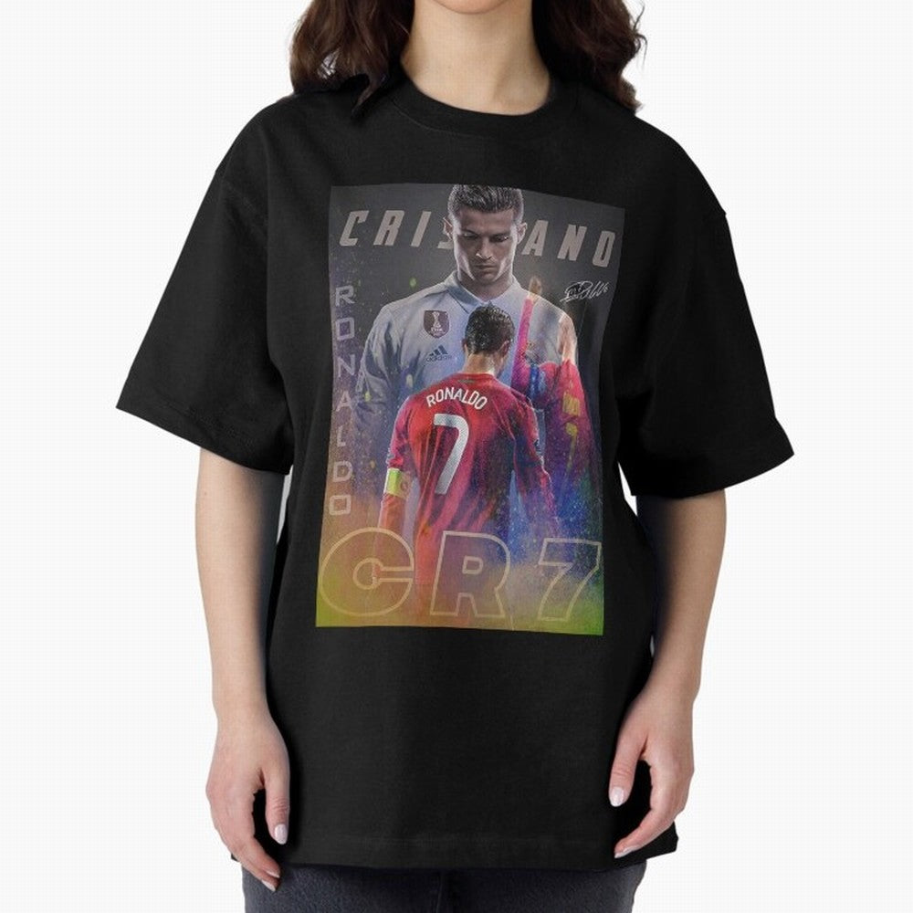 CR7 Oversized T-Shirt Keep the Match Day Mood of the FIFA World Cup 2026 Group Stage Journey through Messi, CR7 and Mbappe Highlights, England and Germany Pride, Football Passion, Legendary Performances, Festival Vibes and Supporter Community;