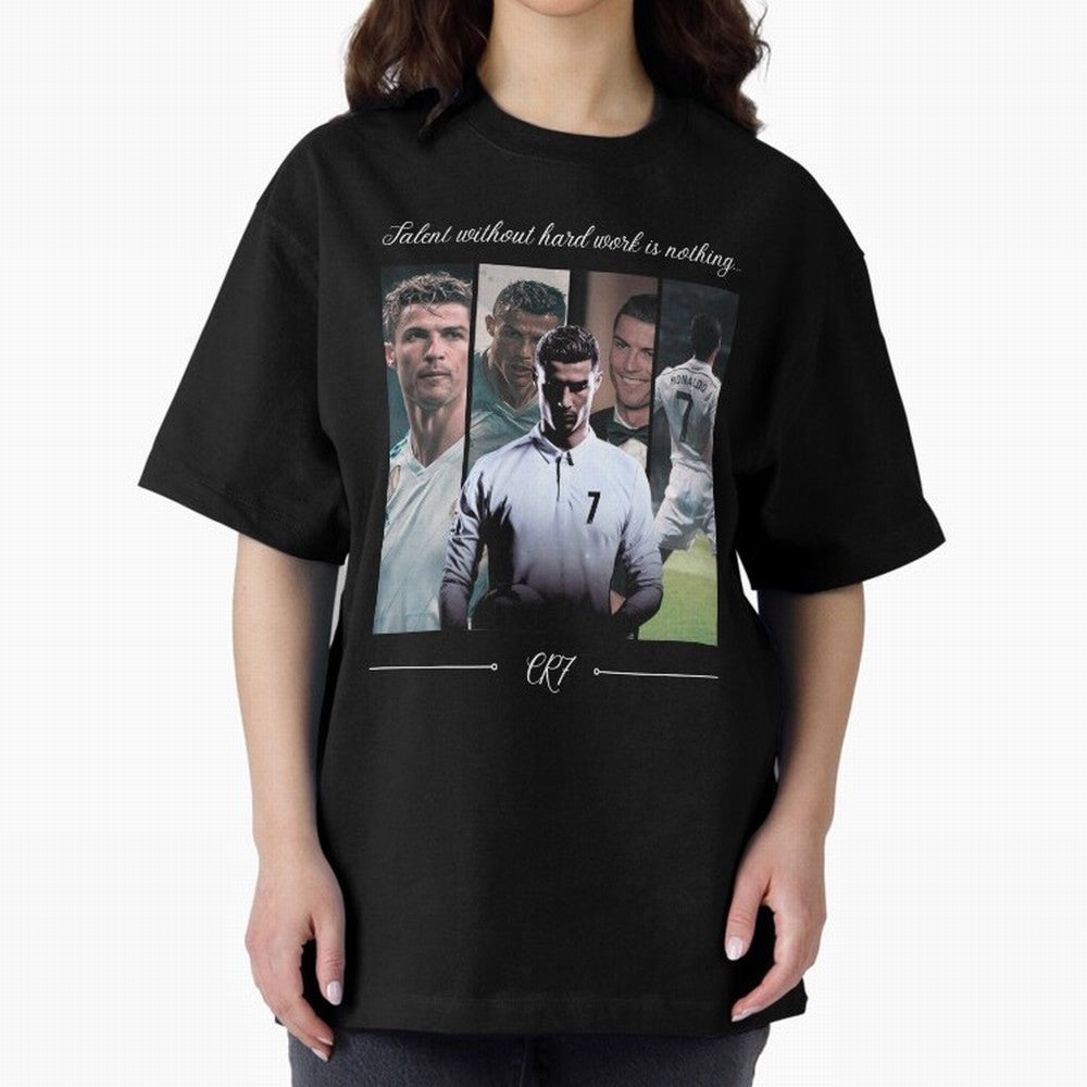 Ronaldo CR7 Oversized T-Shirt Join Supporters Worldwide for FIFA World Cup 2026 Spirit, Driven by Spain and Netherlands, Neymar, Haaland and Cristiano Ronaldo, Global Supporter Spirit, Legendary Goals, National Colors and Tournament Celebration;