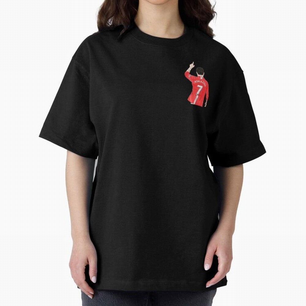 Cristiano Ronaldo CR7 Oversized T-Shirt Back Your Heroes with FIFA World Cup 2026 Group Stage for Fans of Messi and Cristiano Ronaldo and England and Germany, Bringing Vintage Soccer Flavor, Modern Football Stars, National Flags and Final Night