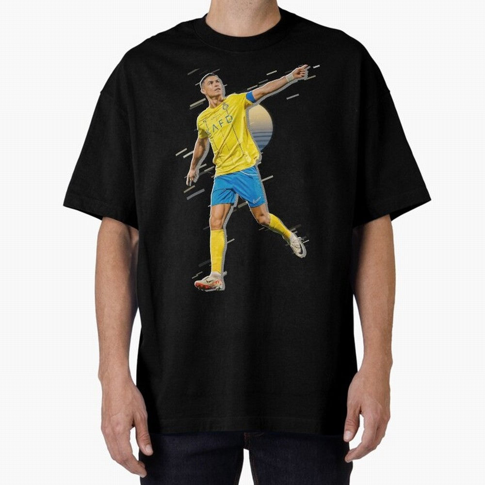 Ronaldo al nassr Oversized T-Shirt Relive the FIFA World Cup 2026 Group Stage Journey through Cristiano Ronaldo, Haaland and CR7 Highlights, France and Portugal Pride, Football Festival Excitement, Trophy Ambitions, Country Rivalries and Star
