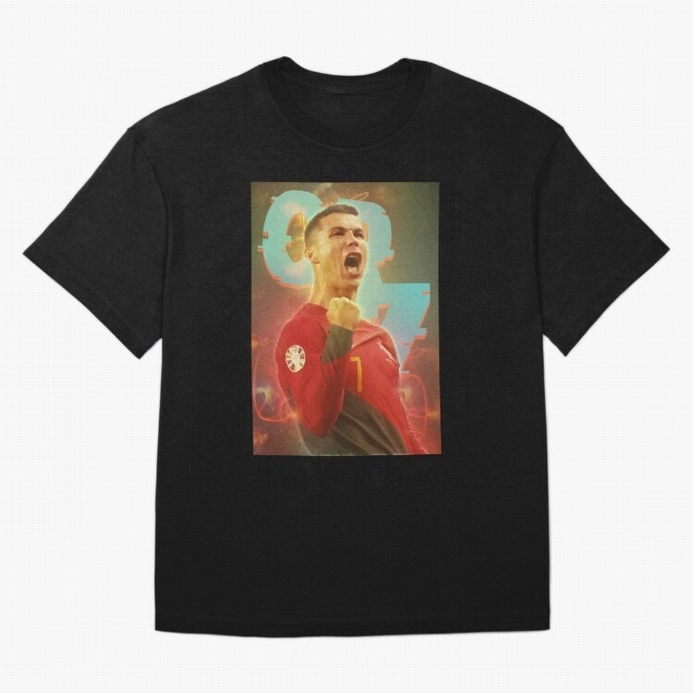 Ronaldo selebration Oversized T-Shirt Showcase FIFA World Cup 2026 USA Canada Mexico for Fans of Mbappe and Neymar and Netherlands, Bringing Tournament Hype, Historic Matchups, Family Viewing Parties and Global Sports Pride; Perfect for Supporters