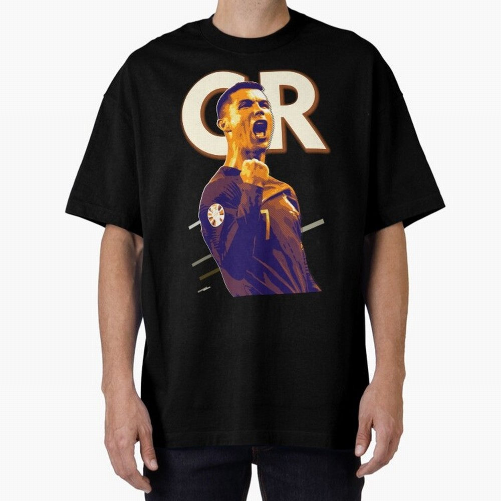 Cristiano Ronaldo Oversized T-Shirt Celebrate Football Dreams Across FIFA World Cup 2026 for Fans of Cristiano Ronaldo, Haaland and CR7 and Argentina and Brazil, Bringing Worldwide Fan Energy, Dramatic Goals, Stadium Lights and Championship
